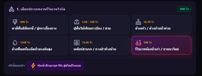 ภาพอ้างอิงยอดวิวคลิปรีโนเวท 76.7K และ 89K วิว