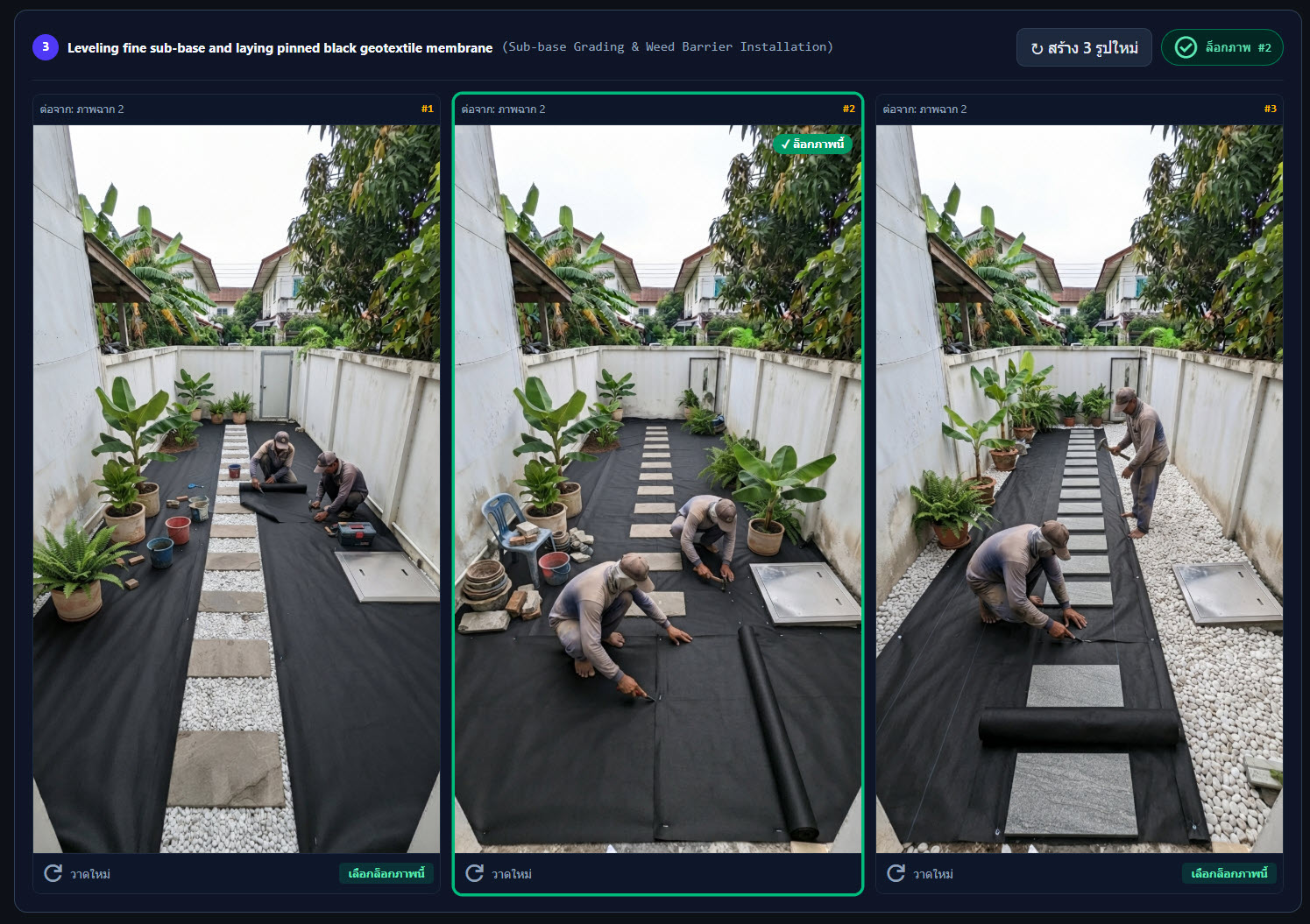 หน้าจอ Step 4 Video ของโปรเจกต์ 0009-fix-home-reno