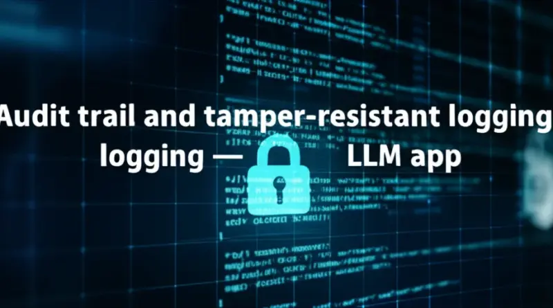 การบันทึกและ Audit Trail สำหรับแอป LLM: ข้อมูลที่ควรเก็บ, รูปแบบล็อก, การป้องกันการปลอมแปลง และนโยบายการเก็บรักษา