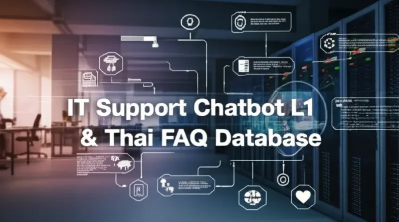 ฝ่ายไอที คู่มือบอทช่วยซัพพอร์ต L1 พร้อมฐานคำถามเฉพาะองค์กร: วิธีออกแบบ ติดตั้ง และปรับปรุงเพื่อบริการซัพพอร์ตอัตโนมัติที่แม่นยำในองค์กรไทย