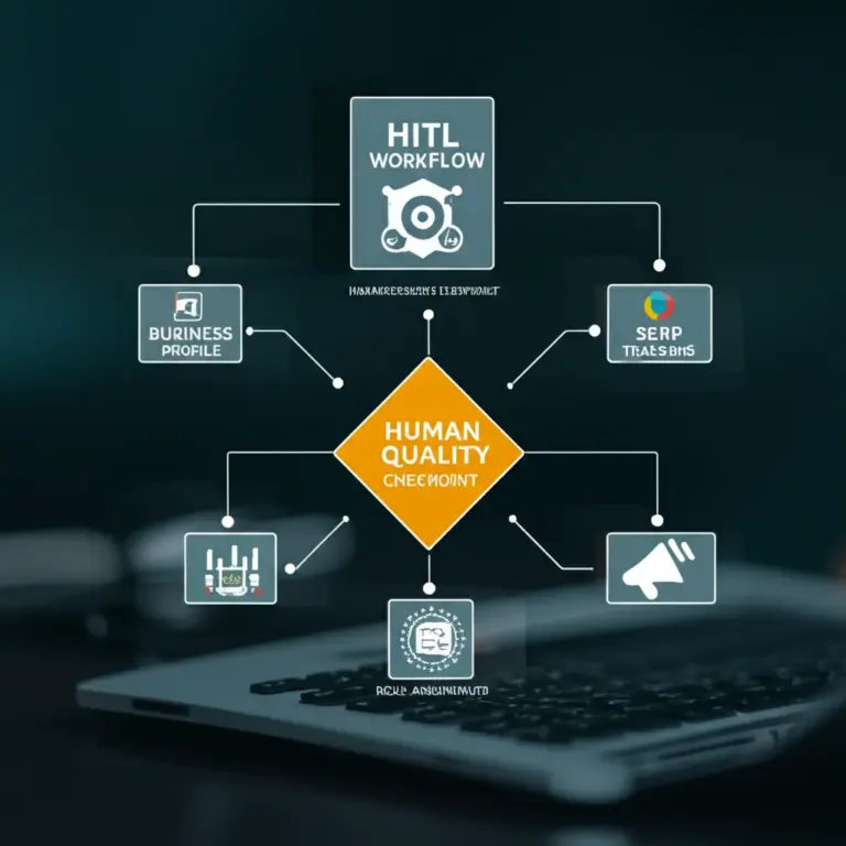 ออกแบบเวิร์กโฟลว์ HITL สำหรับ Local SEO: จุดตรวจคุณภาพ กำหนดบทบาทของมนุษย์ และการบูรณาการกับเครื่องมืออัตโนมัติ (เช่น Google Business Profile, SERP trackers)