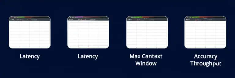 เปรียบเทียบตัวชี้วัดสำคัญ: latency, max context window, throughput และความแม่นยำในงานโค้ด