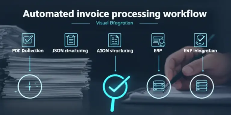 Workflow รวบรวมใบแจ้งหนี้ PDF -> OCR -> จัดโครง JSON -> ส่งเข้า ERP: วิธีออกแบบระบบอัตโนมัติสำหรับธุรกิจในไทยที่ลดงานมือและเพิ่มความแม่นยำ