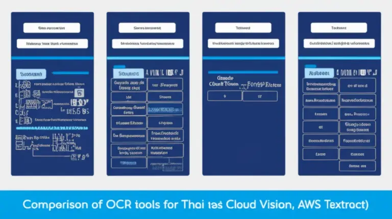 ตั้งค่า OCR ที่เหมาะสมกับภาษาไทยและรูปแบบเอกสาร: เปรียบเทียบเครื่องมือ OCR (Tesseract, Google Cloud Vision, AWS Textract) การตั้งค่าเพื่ออ่านภาษาไทยและการจัดการกับบาร์โค้ด/ตาราง