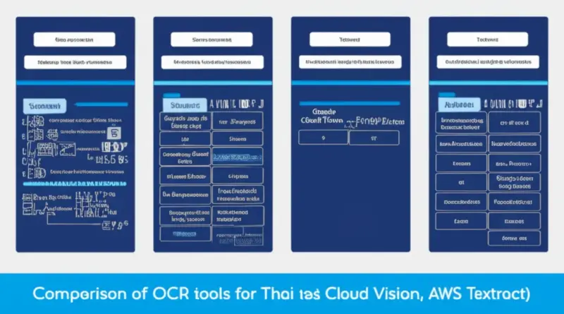 ตั้งค่า OCR ที่เหมาะสมกับภาษาไทยและรูปแบบเอกสาร: เปรียบเทียบเครื่องมือ OCR (Tesseract, Google Cloud Vision, AWS Textract) การตั้งค่าเพื่ออ่านภาษาไทยและการจัดการกับบาร์โค้ด/ตาราง