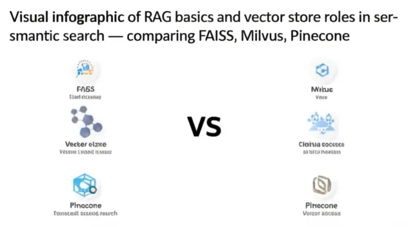 ทำความเข้าใจพื้นฐาน RAG และบทบาทของเวกเตอร์สโตร์ในการค้นหาเชิงความหมาย (เมื่อไหร่ที่ต้องใช้ FAISS, Milvus หรือ Pinecone)