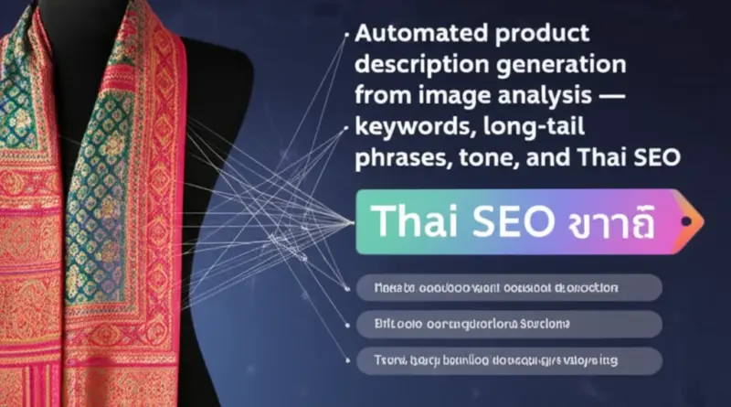 เทคนิคการเขียนคำบรรยายสินค้าอัตโนมัติจากผลลายภาพ (keywords, long-tail, tone และภาษาไทยแบบ SEO)