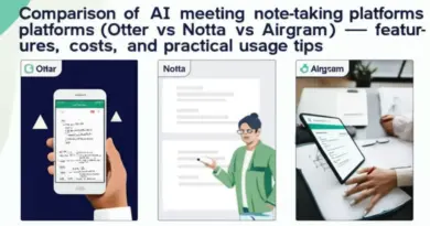 เลือกแพลตฟอร์ม AI Note-taking Otter vs Notta vs Airgram สำหรับทีมประชุมไทย: เปรียบเทียบฟีเจอร์ ค่าใช้จ่าย และข้อแนะนำการใช้งานจริง