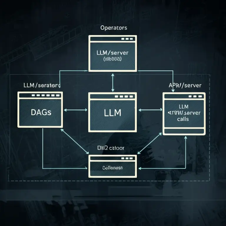 การออกแบบสถาปัตยกรรม: วิธีผสาน DAG, Operator, และการเรียก LLM (API/Server) สำหรับงานประมวลผลเอกสารขนาดใหญ่