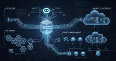 การออกแบบสถาปัตยกรรมแชตบอทที่รองรับ WebSocket Streaming: API, การจัดการการเชื่อมต่อ และการปรับขนาด