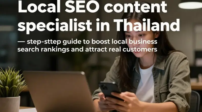Local SEO Content Specialist ในไทย: คู่มือครบขั้นตอนเพื่อเพิ่มอันดับธุรกิจท้องถิ่นบนเสิร์ช (และได้ลูกค้าจริง)