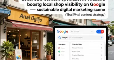 Local SEO Content Specialist ในไทย: วิธีเพิ่มการมองเห็นร้านค้าท้องถิ่นบน Google อย่างยั่งยืน
