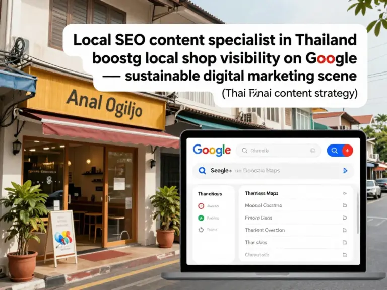 Local SEO Content Specialist ในไทย: วิธีเพิ่มการมองเห็นร้านค้าท้องถิ่นบน Google อย่างยั่งยืน