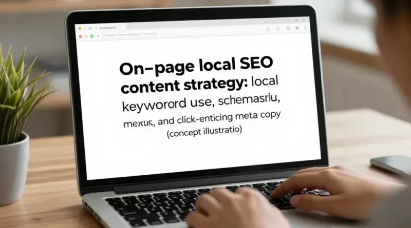 กลยุทธ์คอนเทนต์บนหน้า (On-page) สำหรับ Local SEO: การใช้คีย์เวิร์ดเชิงท้องถิ่น, Schema, และการเขียนเมตาให้ดึงคลิก