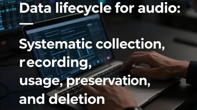 การออกแบบวงจรชีวิตข้อมูลเสียง (Data Lifecycle) — เก็บ บันทึก ใช้งาน เก็บรักษา และลบอย่างเป็นระบบ