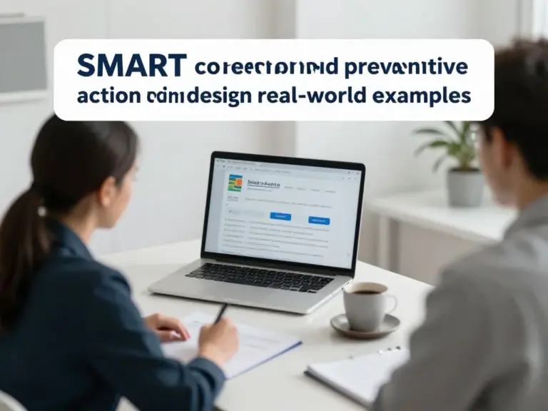 การออกแบบแผนแก้ไข (Corrective Action / Preventive Action) แบบ SMART พร้อมตัวอย่างการใช้งานจริง