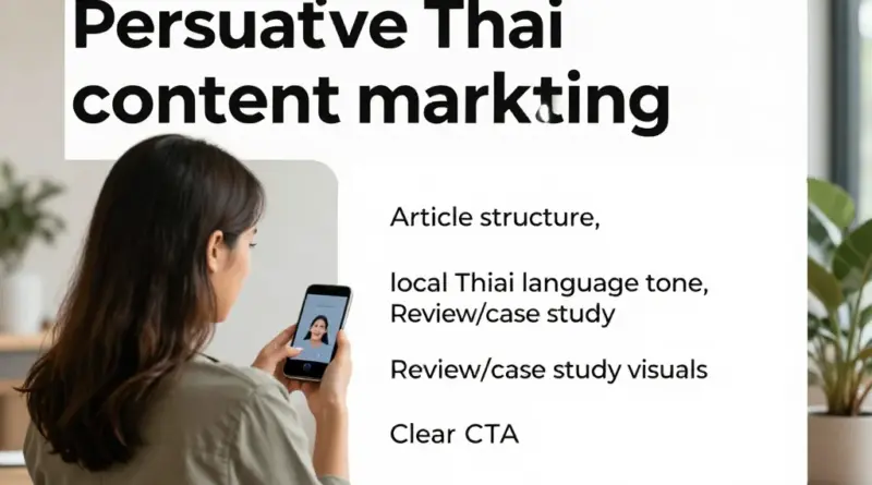 การเขียนคอนเทนต์ที่แปลงเป็นลูกค้า: โครงสร้างบทความ, การใช้ภาษาไทยเชิงท้องถิ่น, รีวิว/เคสสตัดดี้ และ CTA ที่ชัดเจน