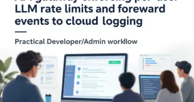 ตั้ง API Gateway จำกัดโควตา LLM ต่อผู้ใช้และส่งต่อเหตุการณ์ไป Cloud Logging: แนวทางเชิงปฏิบัติสำหรับนักพัฒนาและผู้ดูแลระบบ