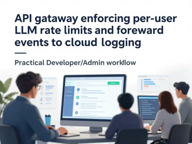 ตั้ง API Gateway จำกัดโควตา LLM ต่อผู้ใช้และส่งต่อเหตุการณ์ไป Cloud Logging: แนวทางเชิงปฏิบัติสำหรับนักพัฒนาและผู้ดูแลระบบ