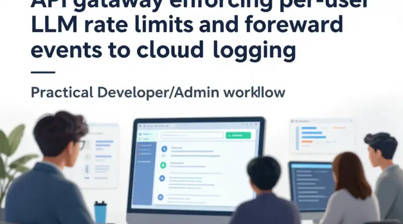 ตั้ง API Gateway จำกัดโควตา LLM ต่อผู้ใช้และส่งต่อเหตุการณ์ไป Cloud Logging: แนวทางเชิงปฏิบัติสำหรับนักพัฒนาและผู้ดูแลระบบ