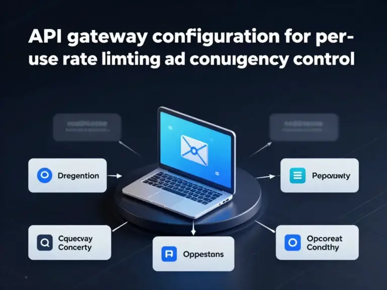 ตั้งค่าและกำหนดค่า API Gateway เพื่อจำกัดอัตราการเรียกใช้งาน (rate limiting) และควบคุมคอนเคอร์เรนซีสำหรับแต่ละผู้ใช้