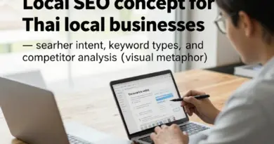 ทำความเข้าใจ Local SEO สำหรับธุรกิจท้องถิ่นในไทย: เจตนาผู้ค้นหา ประเภทคีย์เวิร์ด และการวิเคราะห์คู่แข่ง