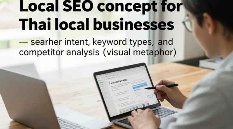 ทำความเข้าใจ Local SEO สำหรับธุรกิจท้องถิ่นในไทย: เจตนาผู้ค้นหา ประเภทคีย์เวิร์ด และการวิเคราะห์คู่แข่ง