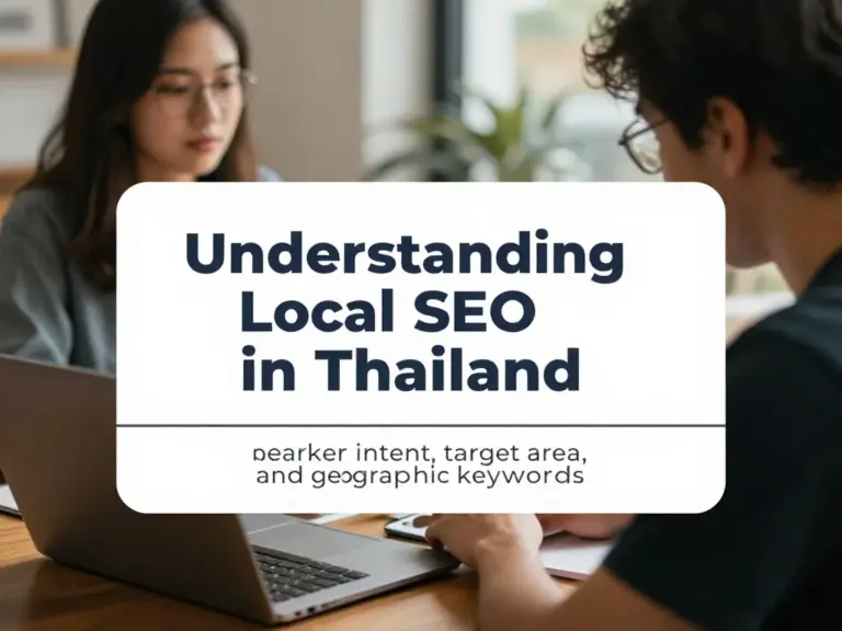 ทำความเข้าใจ Local SEO ในบริบทไทย: เจตนาผู้ค้นหา พื้นที่เป้าหมาย และคำค้นหาเชิงภูมิศาสตร์