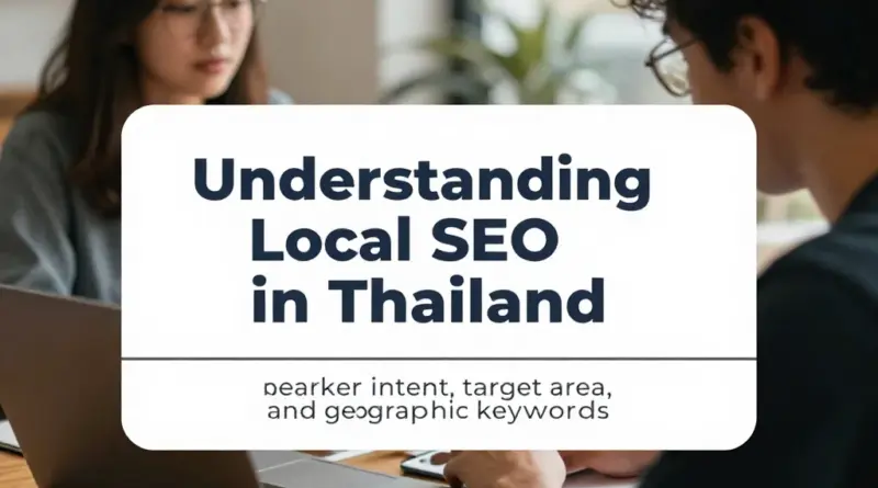 ทำความเข้าใจ Local SEO ในบริบทไทย: เจตนาผู้ค้นหา พื้นที่เป้าหมาย และคำค้นหาเชิงภูมิศาสตร์