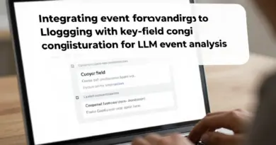 ผสานระบบตรวจสอบเหตุการณ์ (event forwarding) ไปยัง Cloud Logging และตั้งค่าฟิลด์สำคัญเพื่อการวิเคราะห์เหตุการณ์ LLM