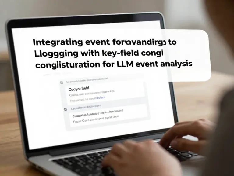 ผสานระบบตรวจสอบเหตุการณ์ (event forwarding) ไปยัง Cloud Logging และตั้งค่าฟิลด์สำคัญเพื่อการวิเคราะห์เหตุการณ์ LLM