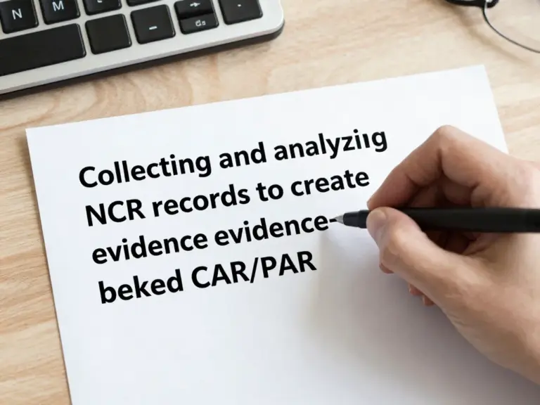 วิธีรวบรวมและวิเคราะห์ข้อมูลจากบันทึก NCR เพื่อสร้าง CAR/PAR ที่มีหลักฐานรองรับ