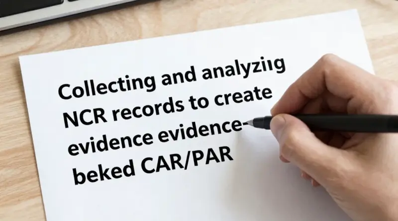 วิธีรวบรวมและวิเคราะห์ข้อมูลจากบันทึก NCR เพื่อสร้าง CAR/PAR ที่มีหลักฐานรองรับ