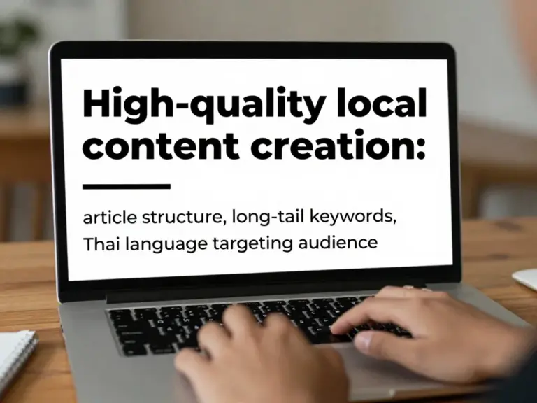 สร้างคอนเทนต์ท้องถิ่นที่มีคุณภาพ: โครงสร้างบทความ, คำค้นแบบยาว (long-tail) และการใช้ภาษาไทยให้เข้าถึงกลุ่มเป้าหมาย