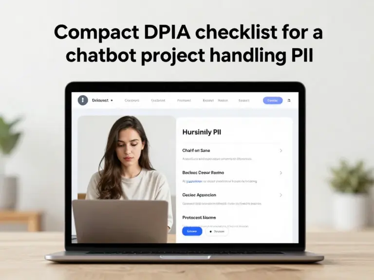 เช็กลิสต์ DPIA แบบย่อสำหรับโปรเจกต์แชตบอทที่เก็บ PII: คู่มือฉบับย่อเพื่อประเมินความเสี่ยงและคุ้มครองข้อมูลส่วนบุคคล