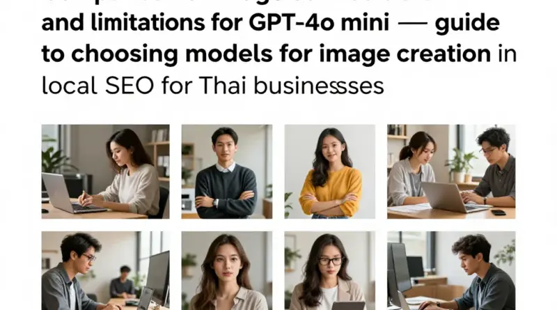 เทียบค่าบริการและข้อจำกัดภาพ: GPT-4o mini — คู่มือเลือกใช้โมเดลสำหรับงานสร้างภาพในงาน Local SEO ของธุรกิจในไทย