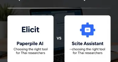 เปรียบเทียบผู้ช่วยสรุปงานวิจัย: Elicit vs Paperpile AI vs Scite Assistant — เลือกเครื่องมือที่ใช่สำหรับนักวิจัยไทย