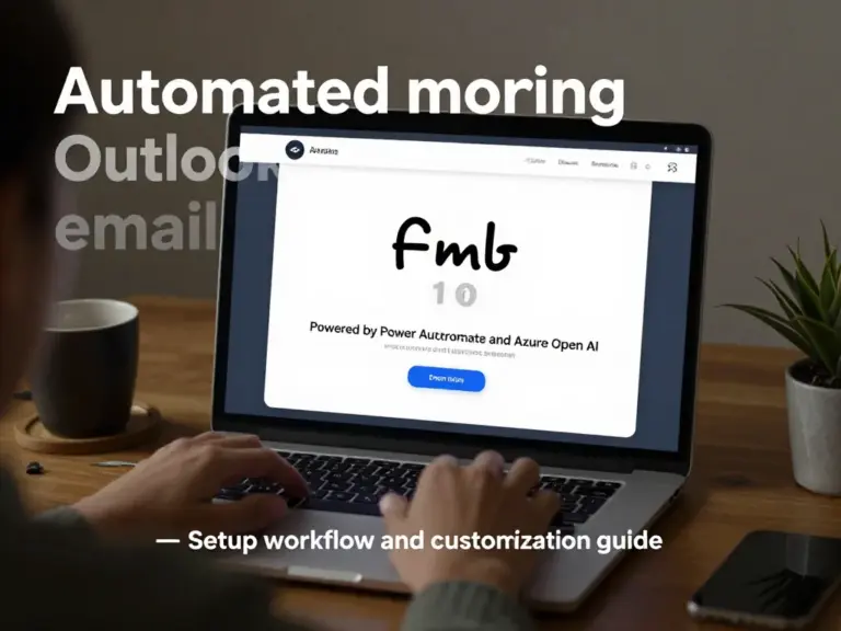 ใช้ Power Automate + Azure OpenAI สร้างสรุปอีเมลเข้า Outlook ทุกเช้าอย่างอัตโนมัติ: คู่มือตั้งค่า เวิร์กโฟลว์ และเทคนิคปรับแต่ง