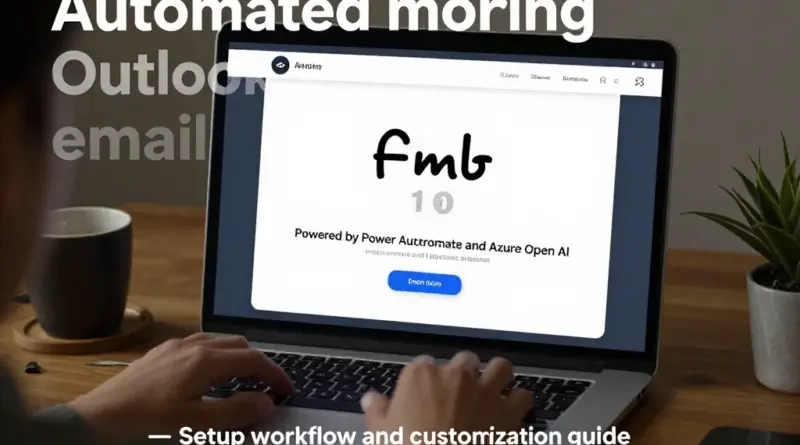 ใช้ Power Automate + Azure OpenAI สร้างสรุปอีเมลเข้า Outlook ทุกเช้าอย่างอัตโนมัติ: คู่มือตั้งค่า เวิร์กโฟลว์ และเทคนิคปรับแต่ง