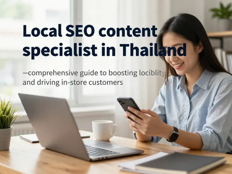 Local SEO Content Specialist ในประเทศไทย: คู่มือครบถ้วนเพื่อเพิ่มการมองเห็นท้องถิ่นและดึงลูกค้าเข้าร้าน