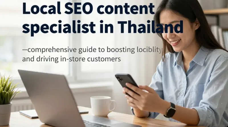Local SEO Content Specialist ในประเทศไทย: คู่มือครบถ้วนเพื่อเพิ่มการมองเห็นท้องถิ่นและดึงลูกค้าเข้าร้าน