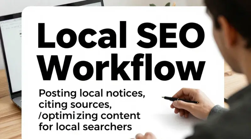 กระบวนการปฏิบัติสำหรับ Local SEO: การติดป้ายประกาศ การระบุแหล่งที่มา และการปรับแต่งคอนเทนต์เพื่อผู้ค้นหาท้องถิ่น