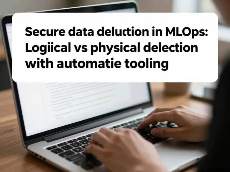กระบวนการและเทคนิคการลบข้อมูลอย่างปลอดภัยใน MLOps: การลบเชิงตรรกะ vs การลบเชิงกายภาพ และการใช้เครื่องมืออัตโนมัติ