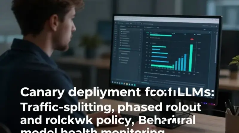 กลยุทธ์ Canary Deployment สำหรับ LLM: การกำหนด traffic split, rollout strategy, rollback policy, และการตรวจสอบสุขภาพโมเดลแบบเชิงพฤติกรรม