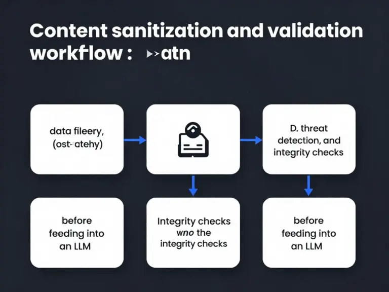 กลยุทธ์การกรองและตรวจสอบเนื้อหา (Content Sanitization & Validation): เทคนิคตรวจจับ เฟิลเตอร์ และการยืนยันความถูกต้องของข้อมูลก่อนส่งให้ LLM