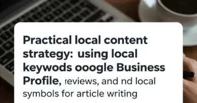 กลยุทธ์คอนเทนต์ท้องถิ่นเชิงปฏิบัติ: การใช้ Local keywords, Google Business Profile, รีวิว และสัญลักษณ์ท้องถิ่นในการเขียนบทความ