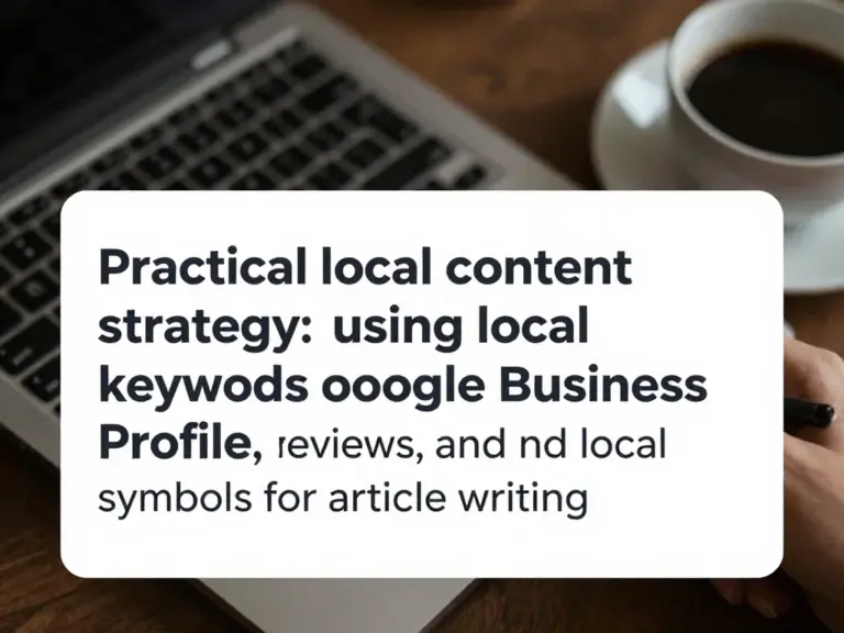 กลยุทธ์คอนเทนต์ท้องถิ่นเชิงปฏิบัติ: การใช้ Local keywords, Google Business Profile, รีวิว และสัญลักษณ์ท้องถิ่นในการเขียนบทความ