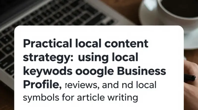 กลยุทธ์คอนเทนต์ท้องถิ่นเชิงปฏิบัติ: การใช้ Local keywords, Google Business Profile, รีวิว และสัญลักษณ์ท้องถิ่นในการเขียนบทความ
