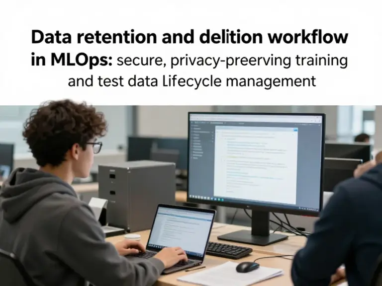 การจัดการ Retention & Deletion ข้อมูลฝึกและเทสในวงจร MLOps เพื่อความปลอดภัย ความเป็นส่วนตัว และการปฏิบัติตามกฎระเบียบ