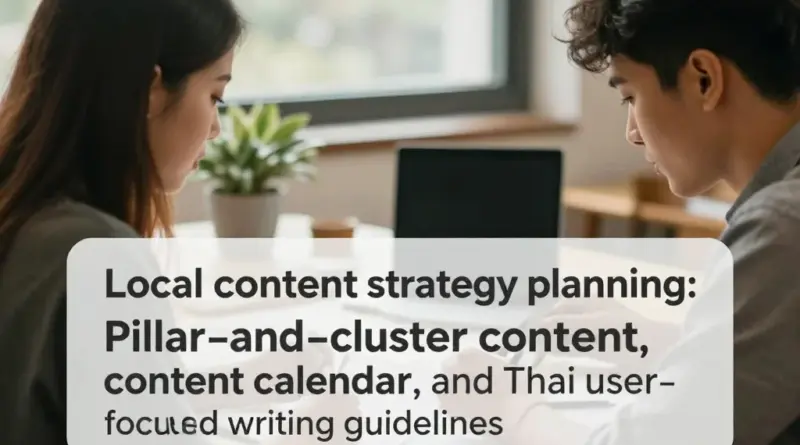 การวางแผนเนื้อหาและกลยุทธ์คอนเทนต์ท้องถิ่น: การสร้าง Pillar & Cluster Content, แผนปฏิทินคอนเทนต์ และแนวทางเขียนที่เหมาะกับผู้ใช้งานไทย